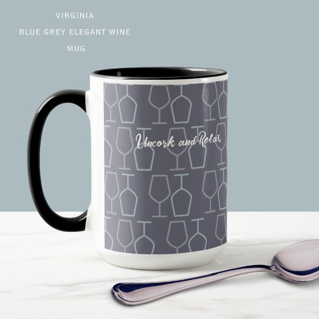Virginia-Weinliebhaber-Tasse | Entkorken & Entspan Tasse (Von Creator hochgeladen)