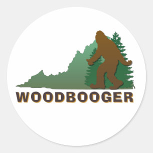 Virginia Woodbooger Runder Aufkleber