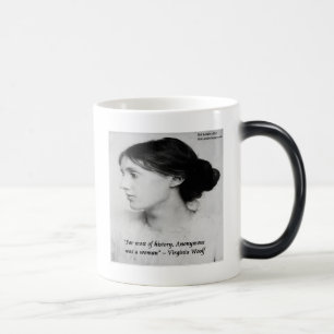 Virginia Woolf Anonymous war ein Zitat von Frauen Verwandlungstasse