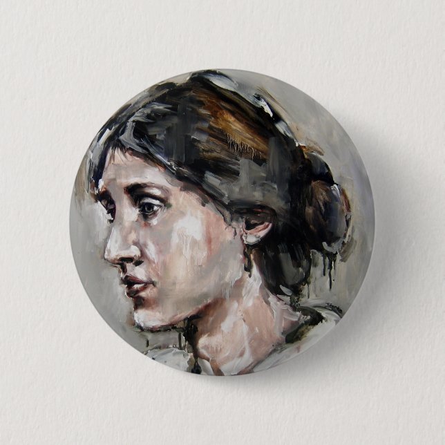 Virginia Woolf Button (Vorderseite)