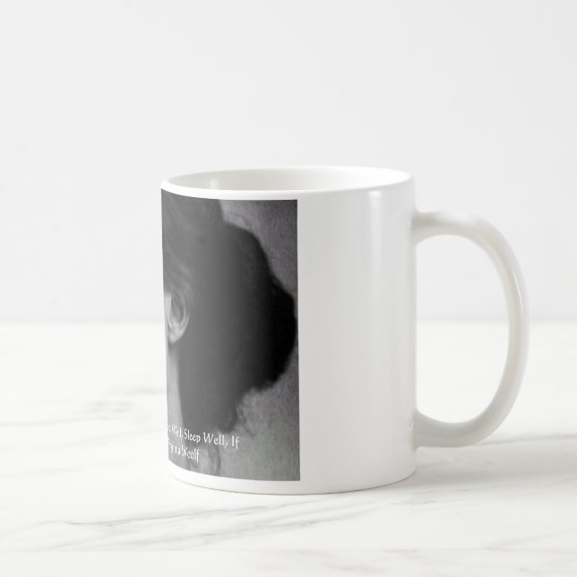 Virginia Woolf Dine/Liebe Gut Liebe Zitat Geschenk Kaffeetasse (Rechts)