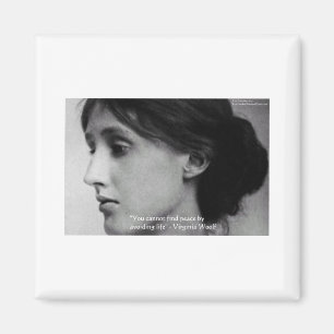 Virginia Woolf "Find Frieden" Weisheitszitate Gesc Magnet