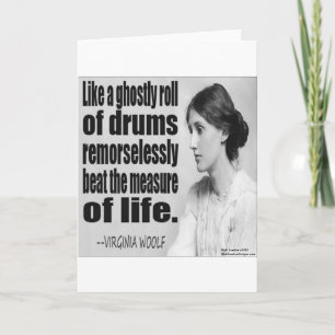 Virginia Woolf Ghosting Zitat Karte