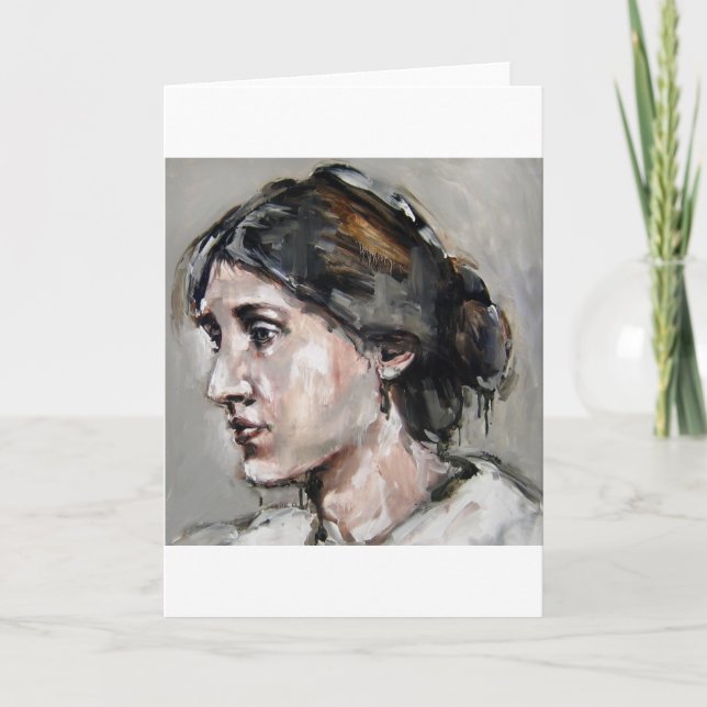 Virginia Woolf Karte (Vorderseite)