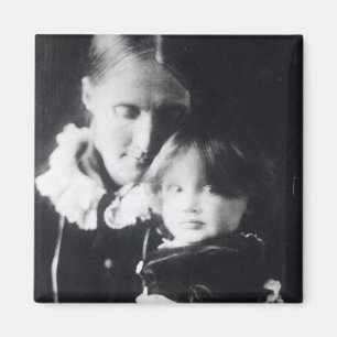 Virginia Woolf, mit ihrer Mutter Julia, 1884 Magnet