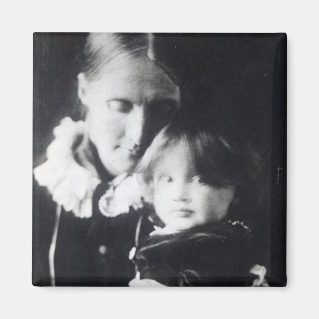 Virginia Woolf, mit ihrer Mutter Julia, 1884 Magnet (Vorne)