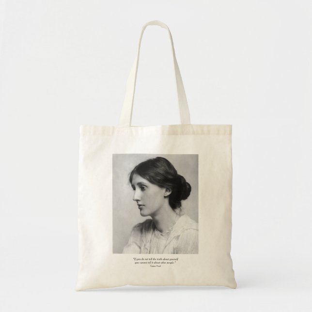 Virginia Woolf Portrait Tote Bag Tragetasche (Vorne)