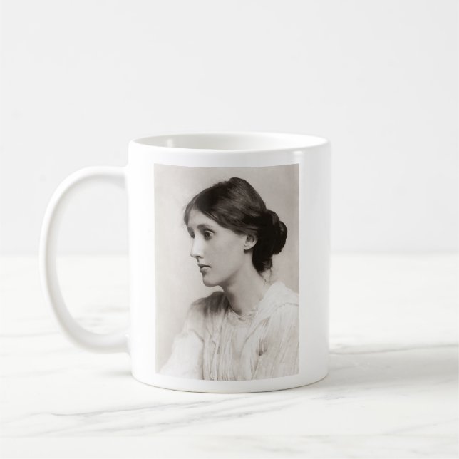 Virginia Woolf Porträt 1902 Kaffeetasse (Links)
