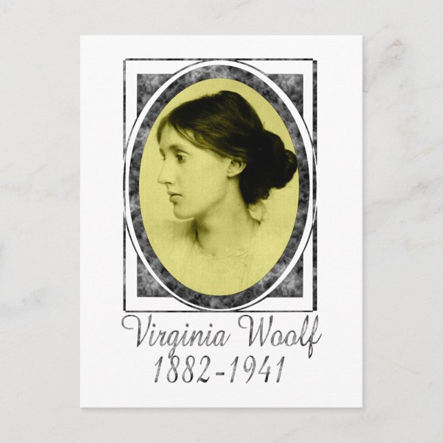 Virginia Woolf Postkarte (Vorderseite)