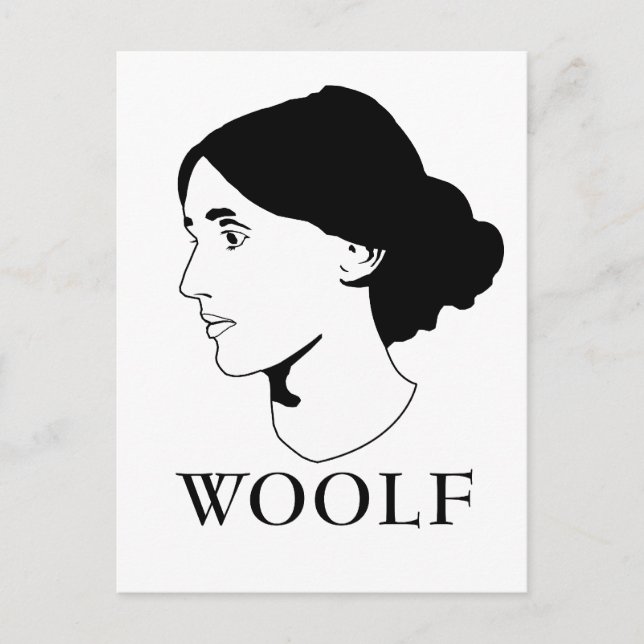 Virginia Woolf Postkarte (Vorderseite)