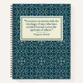 Virginia Woolf Quote Writer's Notizbuch