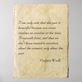 Virginia Woolf Zitat Poster