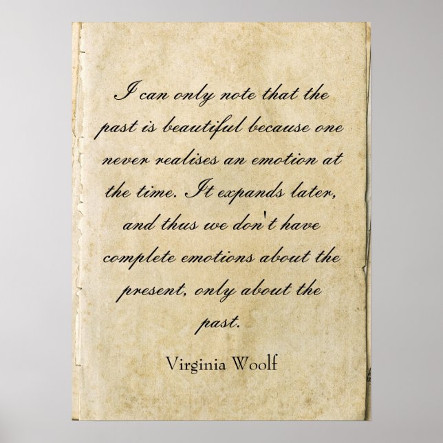 Virginia-Woolf-Zitatposter Poster (Vorne)