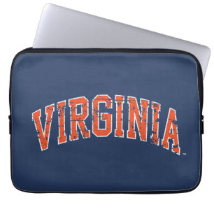 Virginia Wordmark abgenutzt Laptopschutzhülle