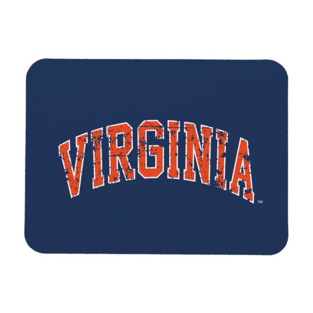Virginia Wordmark erschüttert Magnet (Horizontal)