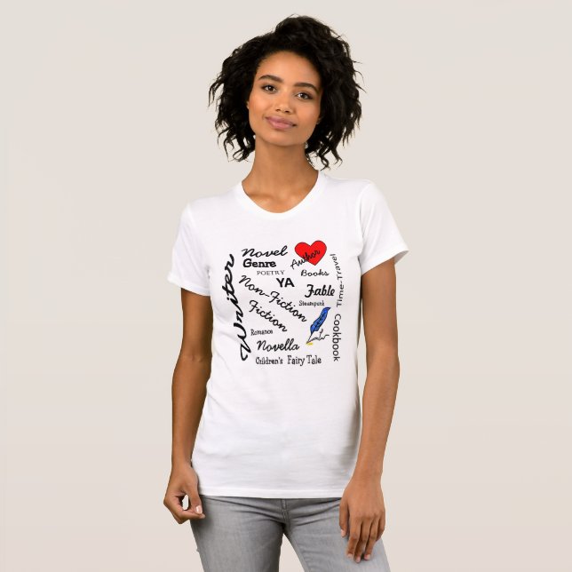 Virginia Wright Writer-Author-Novelist T-Shirt (Vorne ganz)