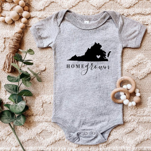 Virginia Zuhause Grown Staat T-Shirt Baby Strampler