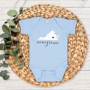 Virginia Zuhause Grown Staat T-Shirt Baby Strampler