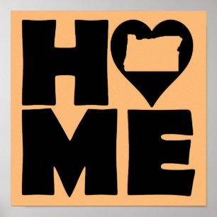 Virginia Zuhause Heart Staat Poster Sign