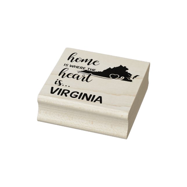 Virginia Zuhause ist das Herz Gummistempel (Stempel)