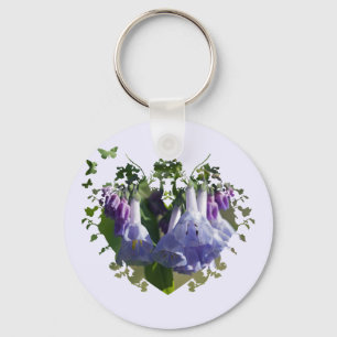 Virginiabluebells-Wildblumen Schlüsselanhänger