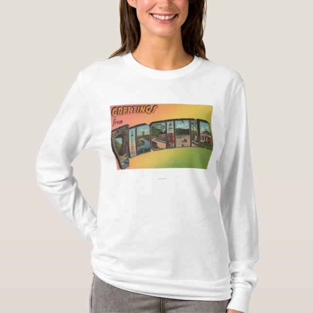 VirginiaLarge Buchstabe ScenesVirginia T-Shirt (Vorderseite)
