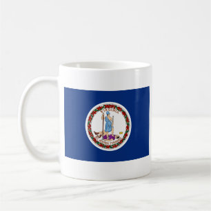 Virginian-Flagge + Karten-Tasse Kaffeetasse