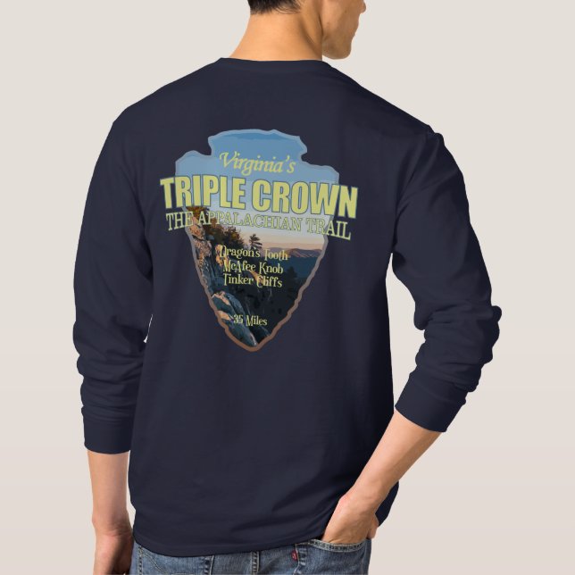 Virginia's Triple Crown (Pfeilspitzen) T-Shirt (Rückseite)