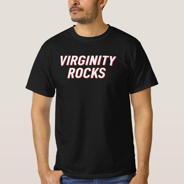 Virginity Rocks Shirt (Vorderseite)