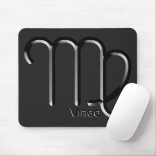 VIRGO, abstrakte Gestaltung des Zodiakzeichens, Mousepad