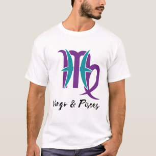 Virgo and Pisces Paare Zodiac Astrologie T-Shirt