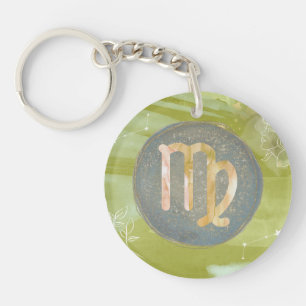 Virgo Astrologie Zodiac Porte - clé -Simplicité sa