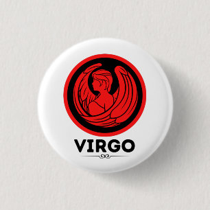 Virgo Astrologisches Zeichen Button