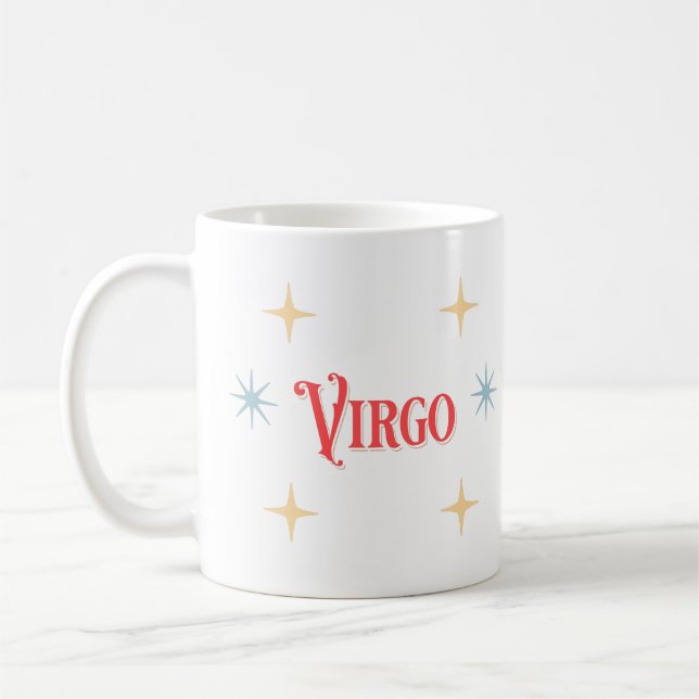 Virgo Astrologisches Zeichen Tasse (Links)