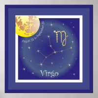 Virgo August 23 à septembre 23 Poster