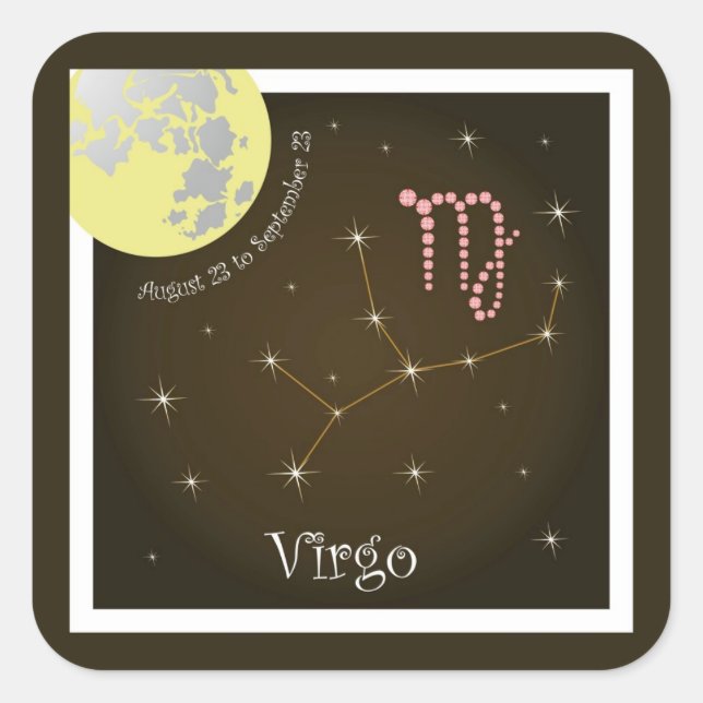 Virgo August 23 to September 23 Aufkleber (Vorderseite)