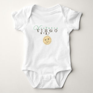 Virgo Baby Jumper Sun Sign Happy Gesicht Zodiac Si Baby Strampler
