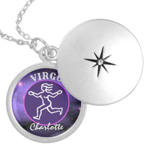 Virgo Birth Sign Niedlich Zodiac Personalisiert Medaillon