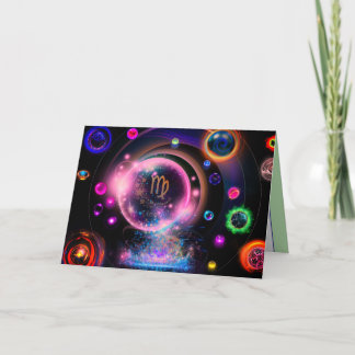 Virgo Birthday Card Einladung