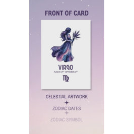 Virgo Birthday Card Feiertagskarte