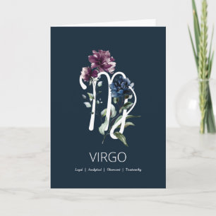 Virgo Birthday Card Karte