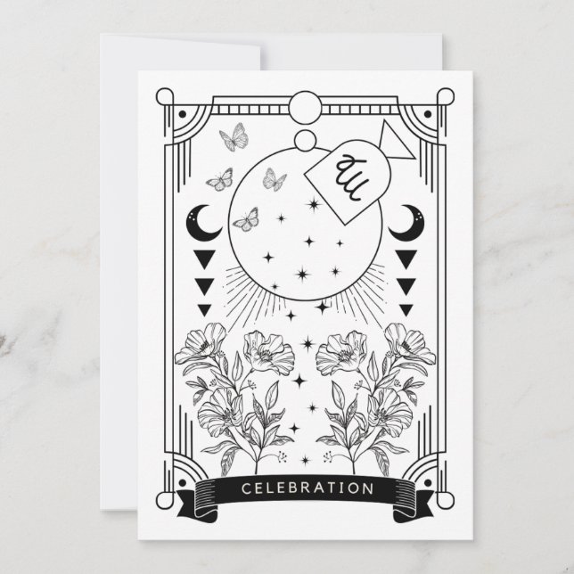 Virgo Birthday Celebration Einladung (Vorderseite)