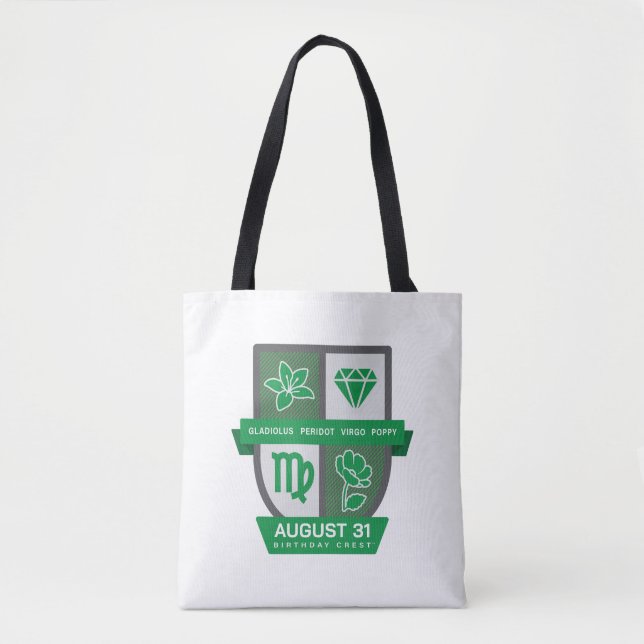 Virgo Birthday Crest™ for August 23-31 Tasche (Vorderseite)