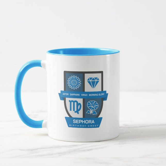 Virgo Birthday Crest™ for September 1-22 Mug (Gauche)