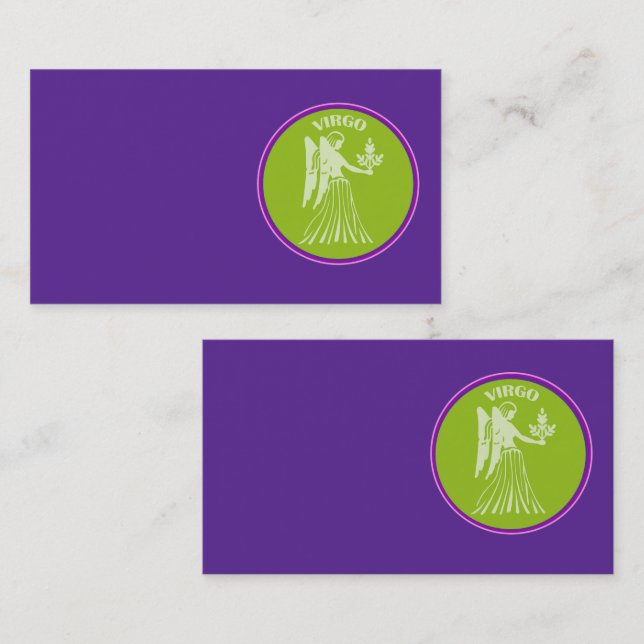 Virgo Business Card Visitenkarte (Vorne/Hinten)