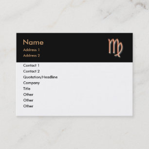 Virgo Business Card Visitenkarte
