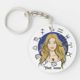 Virgo Capricorn Acrylic Keychain Schlüsselanhänger