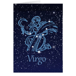 Virgo Constellation and Zodiac Sign with Stars