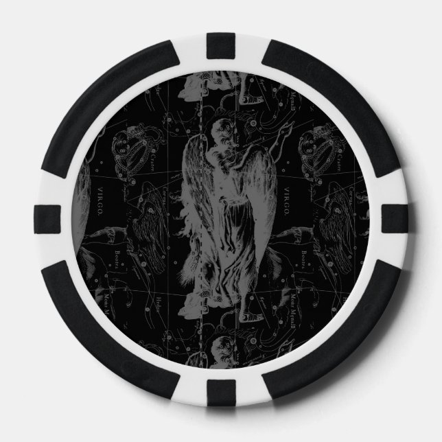 Virgo Constellation Hevelius 1690 Aug23 - Sept22 Pokerchips (Vorderseite)