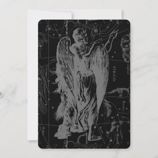 Virgo Constellation Hevelius 1690 Vintag (Vorderseite)